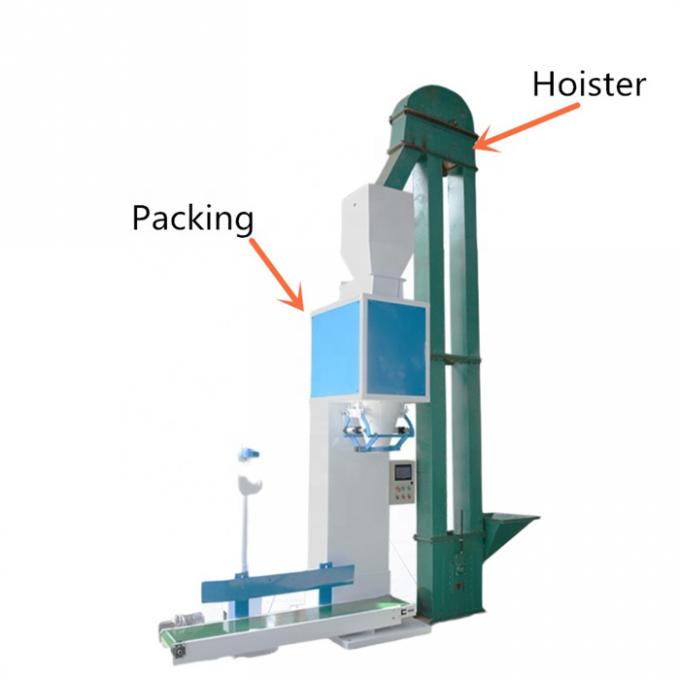 Weigher σβόλων λιπάσματος οργανική μηχανή συσκευασίας σβόλων λιπάσματος τσαντών τροφίμων πουλερικών μηχανών συσκευασίας λιπάσματος 50Kg