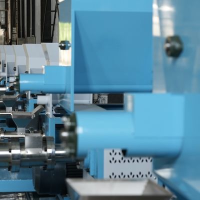 Αυτόματη Granulator τροφών μηχανών τροφίμων ψαριών πουλερικών ελέγχου 380V επιπλέουσα μικρή μηχανή