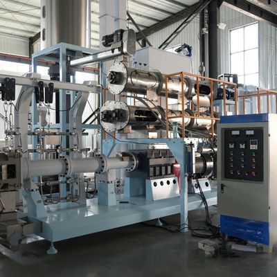 New Product Large Capacity 2-6t/h Automatic Twin screw sinking fish feed Extruder  Dog Cat Fish Pet Food Pellet Making Machine for sale