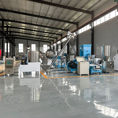 CE-certified pet food production lines are used for food for dogs, cats, birds, and aquatic animals.