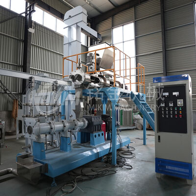 Kibbles Dry Pet Food Making Machines Twin Screw Sinking Fish Feed Extruder  Pellets Making Machine