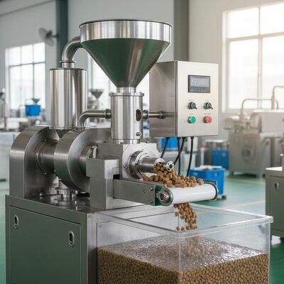 Αυτοματοποιημένη μηχανή σφραγίδων τροφής ψαριών από ανοξείδωτο χάλυβα με χωρητικότητα 100-2000 kg/ώρα για πλωτή και βυθισμένη τροφή