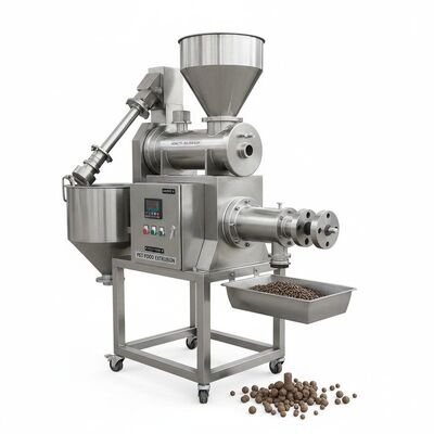 Μηχανή με σφαιρίδια τροφής ψαριών από ανοξείδωτο χάλυβα με χωρητικότητα 100-2000 kg/ώρα και αυτόματη τροφοδοσία για την εξωρύθμιση τροφής για ζώα συντροφιάς