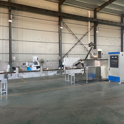 Δίδυμη βίδα εκχυλίστης με χωρητικότητα 100-1000 kg/ώρα για γραμμή παραγωγής ζωοτροφών για κατοικίδια ζώα σε ανοξείδωτο χάλυβα τροφίμων και πλήρως αυτόματο σύστημα ελέγχου