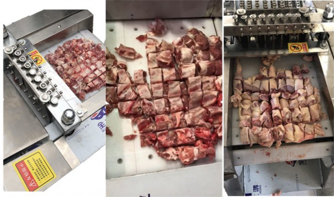 Slicer κρέατος μηχανών επεξεργασίας κρέατος μηχανών Cuber κρέατος κοτόπουλου τέμνουσα μηχανή κύβων βόειου κρέατος χοιρινού κρέατος